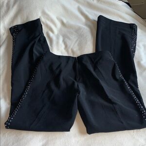 Vtg 90s Liquid jeans black stretch club pants sparkling jewels and studs Size 3
